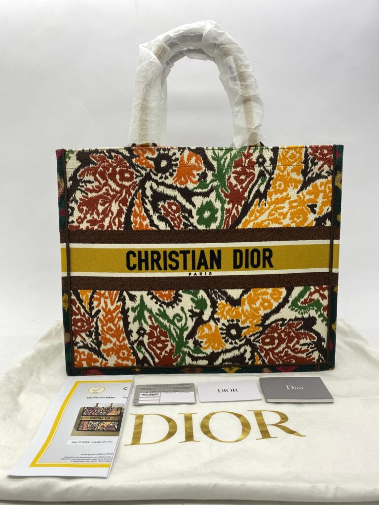 Large Book Tote Endek Bali Multicolore