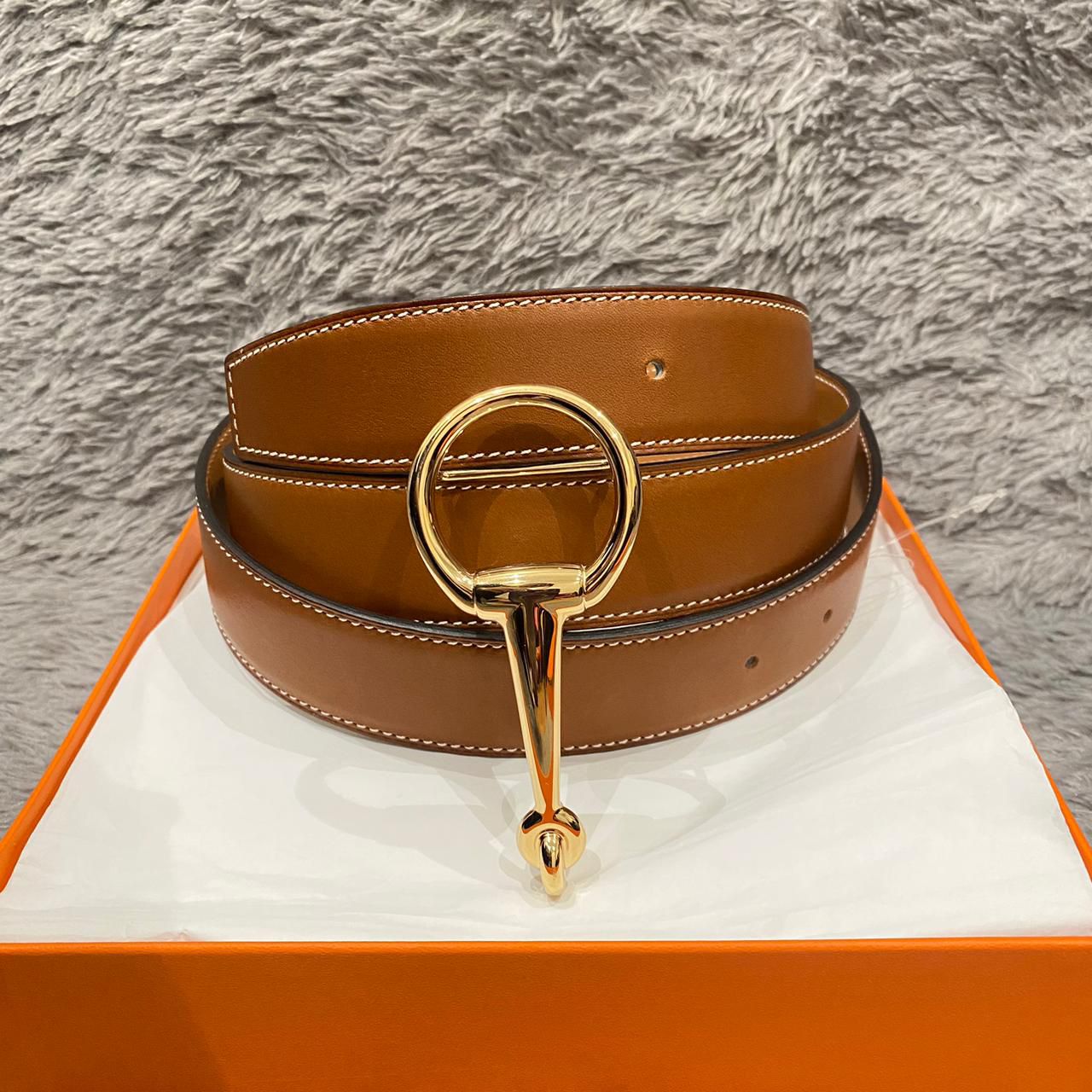 Boucle De Ceinture Homme Casaque Barenia/Chamonix Fauve/Naturel PBHW