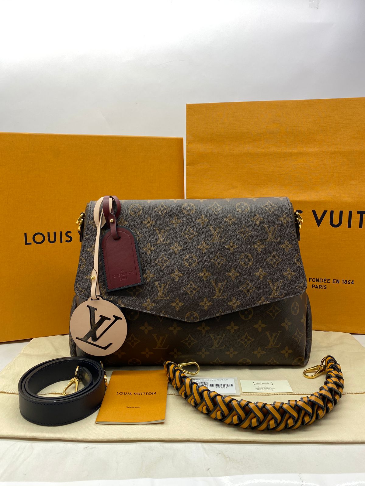 Beanbourg Braided Monogram Safran Imperial GHW