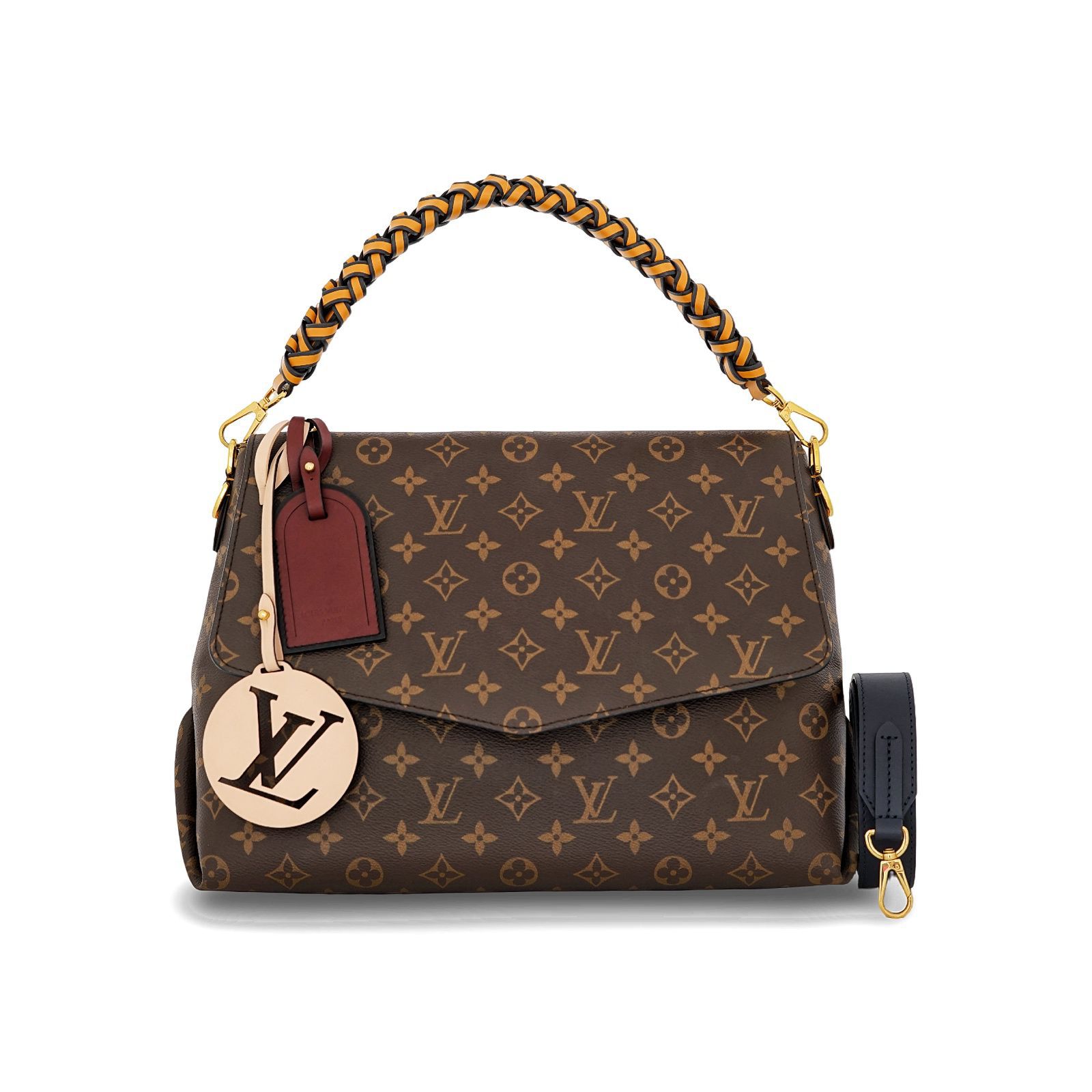 Beanbourg Braided Monogram Safran Imperial GHW