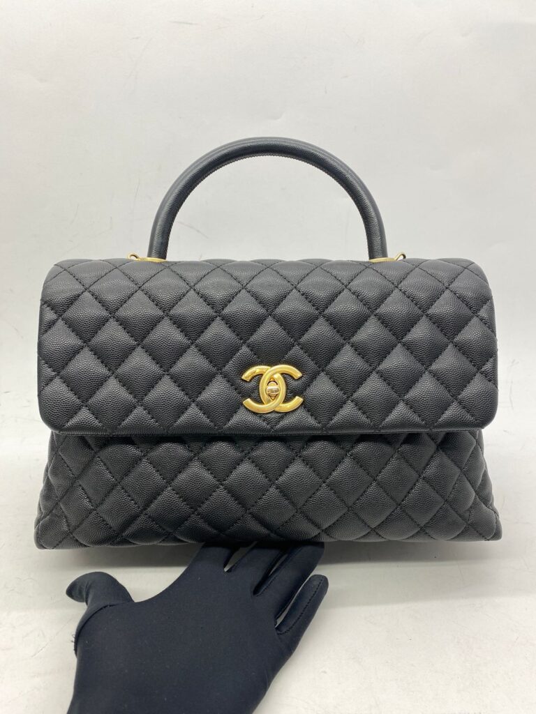 Coco Handle Large Caviar Black GHW