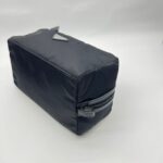 Triangle Logo Travel Re-Nylon Saffiano Nero SHW