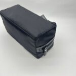 Triangle Logo Travel Re-Nylon Saffiano Nero SHW