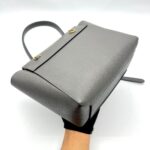 Nano Belt Bag Grained Calfskin Grey GHW