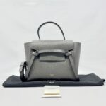 Nano Belt Bag Grained Calfskin Grey GHW