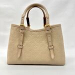 Babylone Tote PM Monogram Empreinte Tourterelle Creme GHW