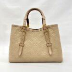 Babylone Tote PM Monogram Empreinte Tourterelle Creme GHW