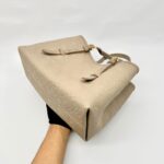 Babylone Tote PM Monogram Empreinte Tourterelle Creme GHW