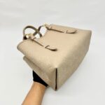 Babylone Tote PM Monogram Empreinte Tourterelle Creme GHW