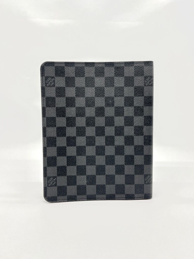 Desk Agenda Cover Damier Graphite