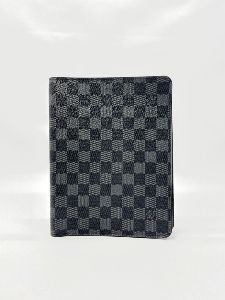 Desk Agenda Cover Damier Graphite