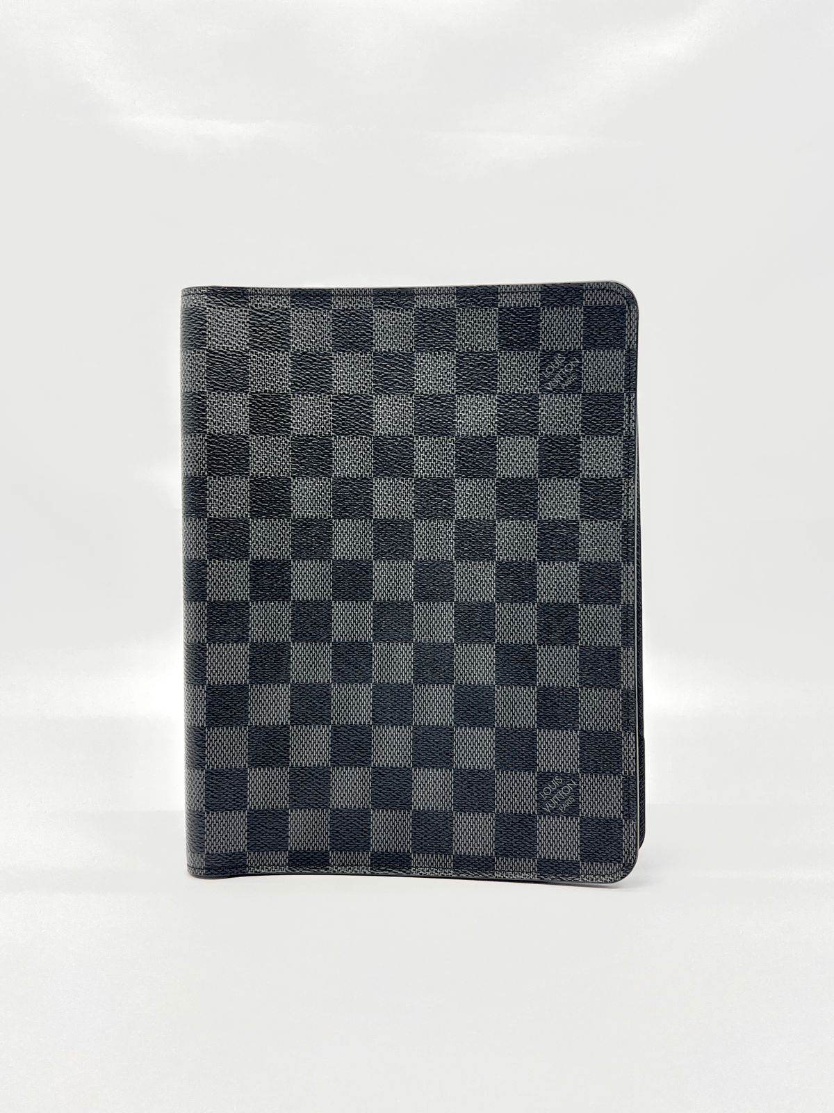 Desk Agenda Cover Damier Graphite