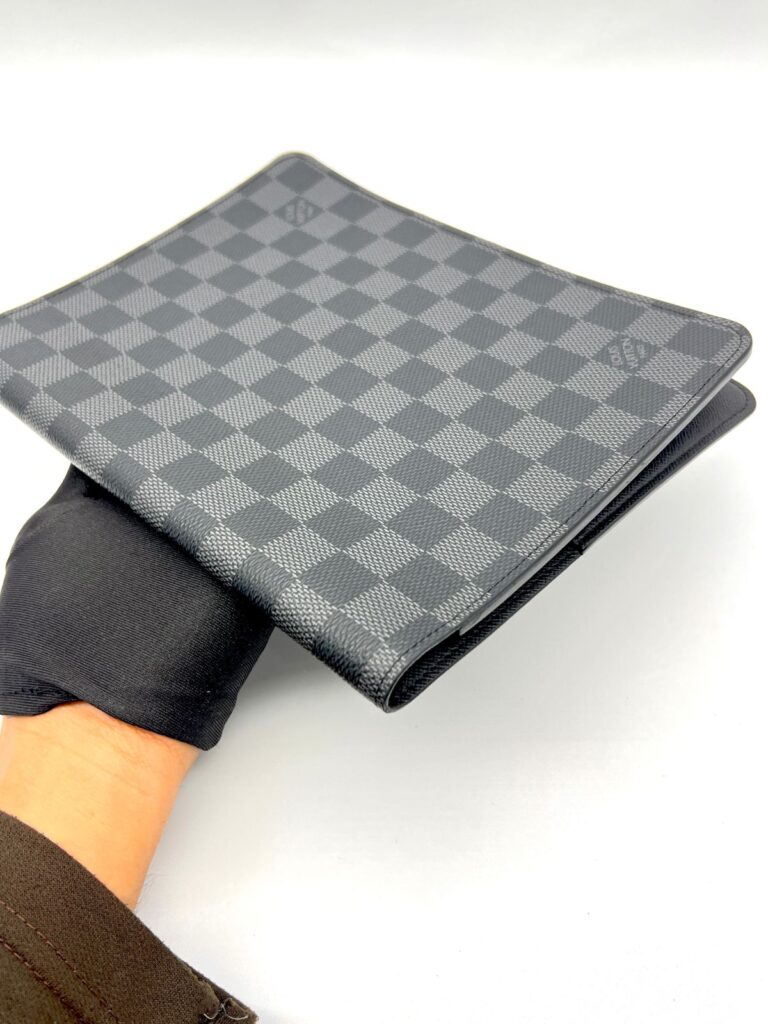 Desk Agenda Cover Damier Graphite