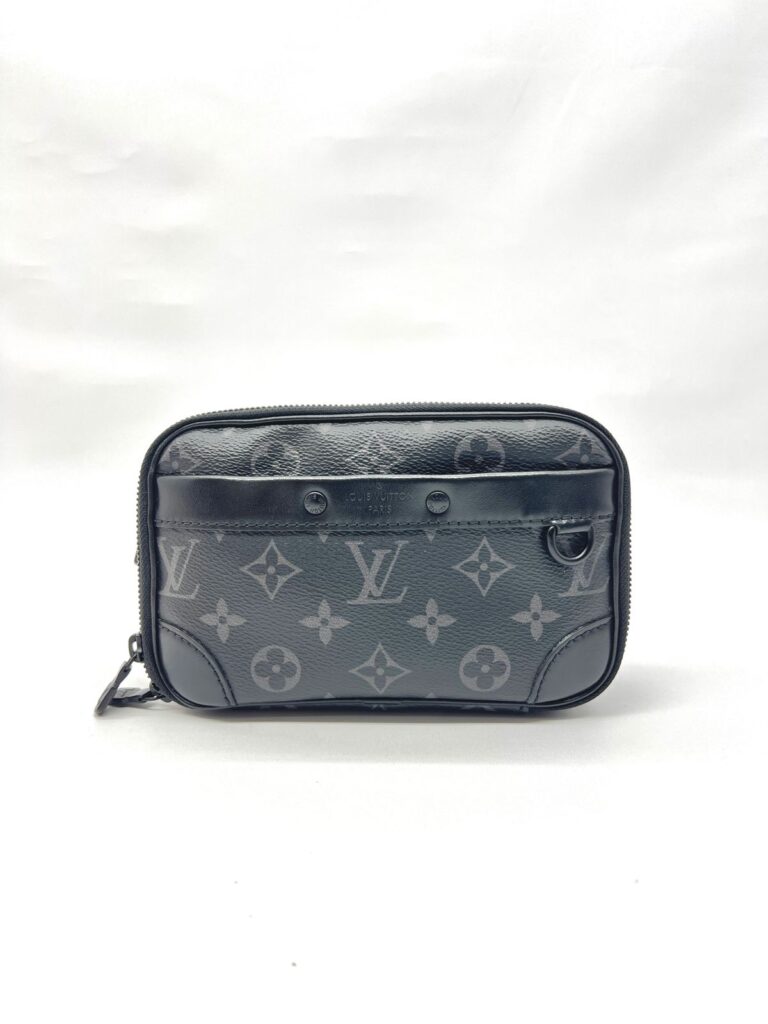 Alpha Wearable Wallet Monogram Eclipse All Black