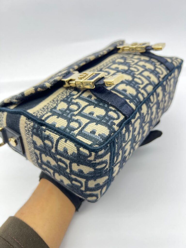 Diorchamp Small Canvas Navy Oblique LGHW