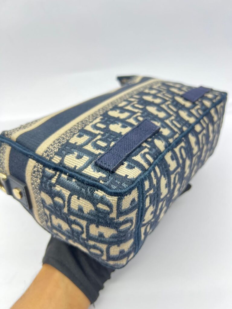 Diorchamp Small Canvas Navy Oblique LGHW