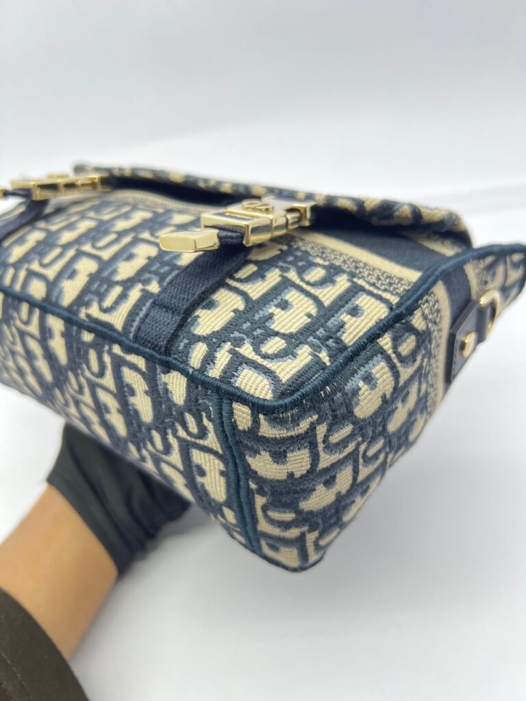 Diorchamp Small Canvas Navy Oblique LGHW