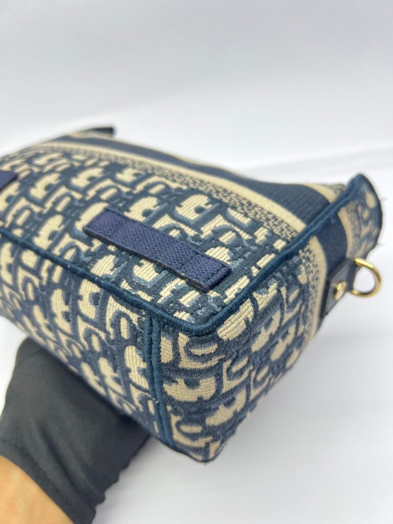 Diorchamp Small Canvas Navy Oblique LGHW