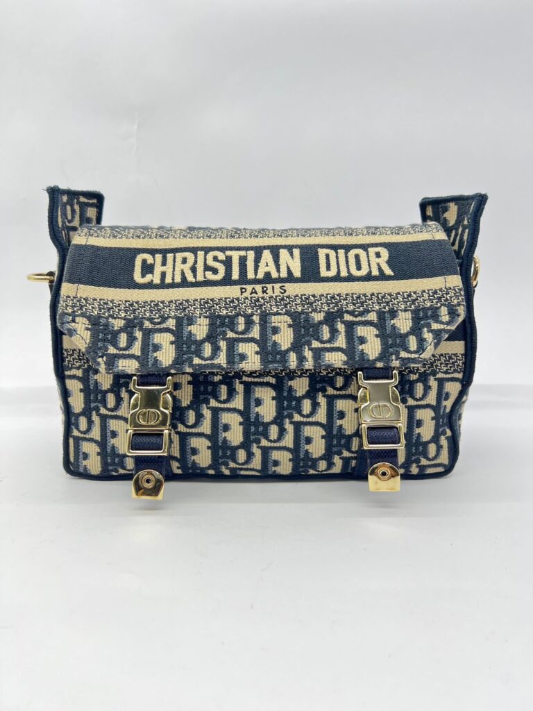 Diorchamp Small Canvas Navy Oblique LGHW