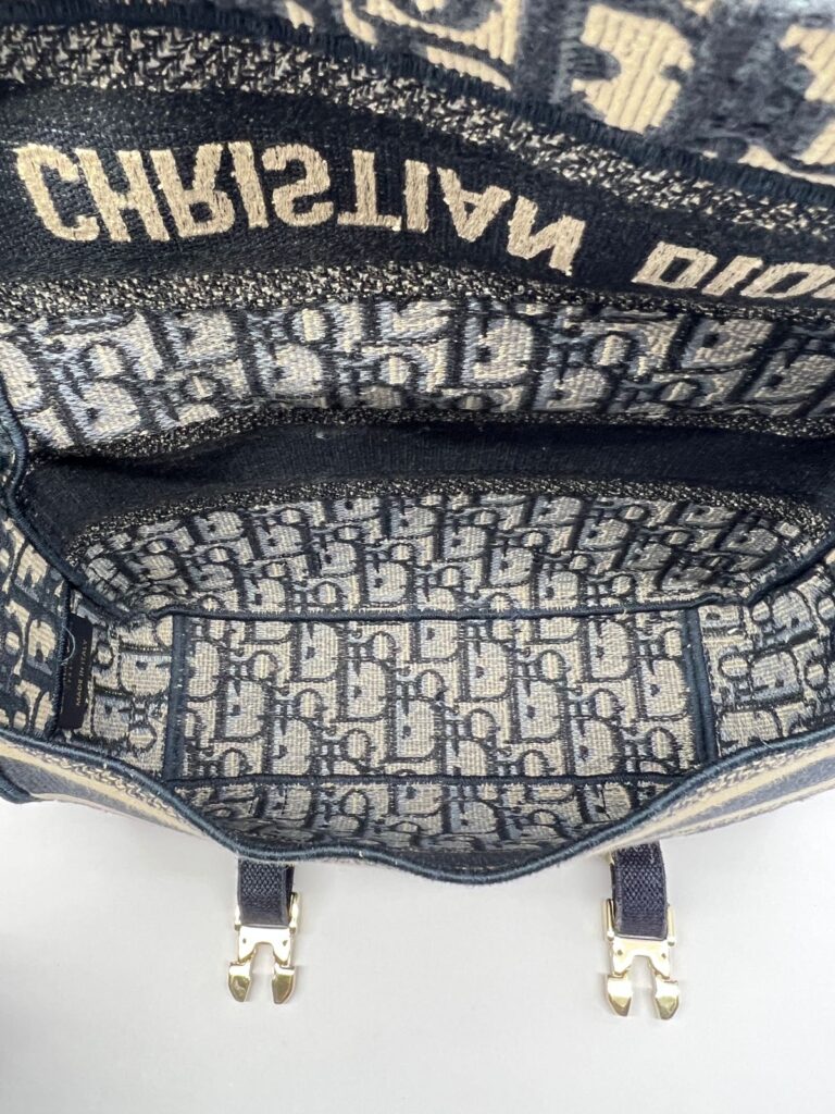 Diorchamp Small Canvas Navy Oblique LGHW