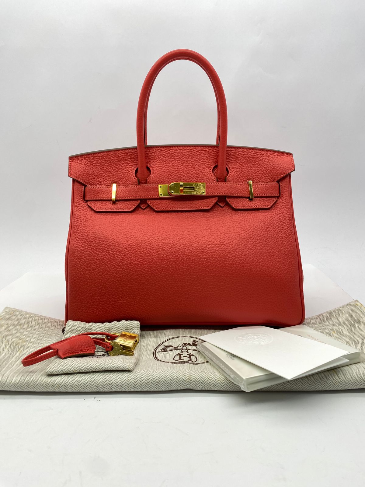 Birkin 30 Retourne Clemence Rose Jaipur GHW