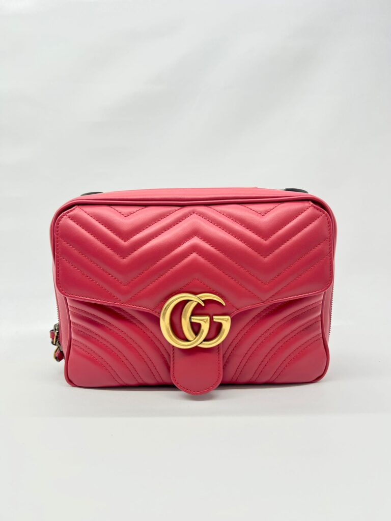 Marmont Zip Top Handle Red GHW