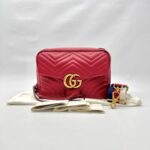 Marmont Zip Top Handle Red GHW