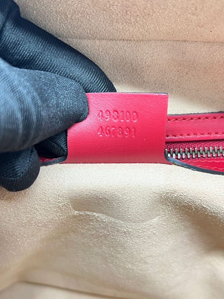 Marmont Zip Top Handle Red GHW