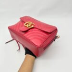 Marmont Zip Top Handle Red GHW
