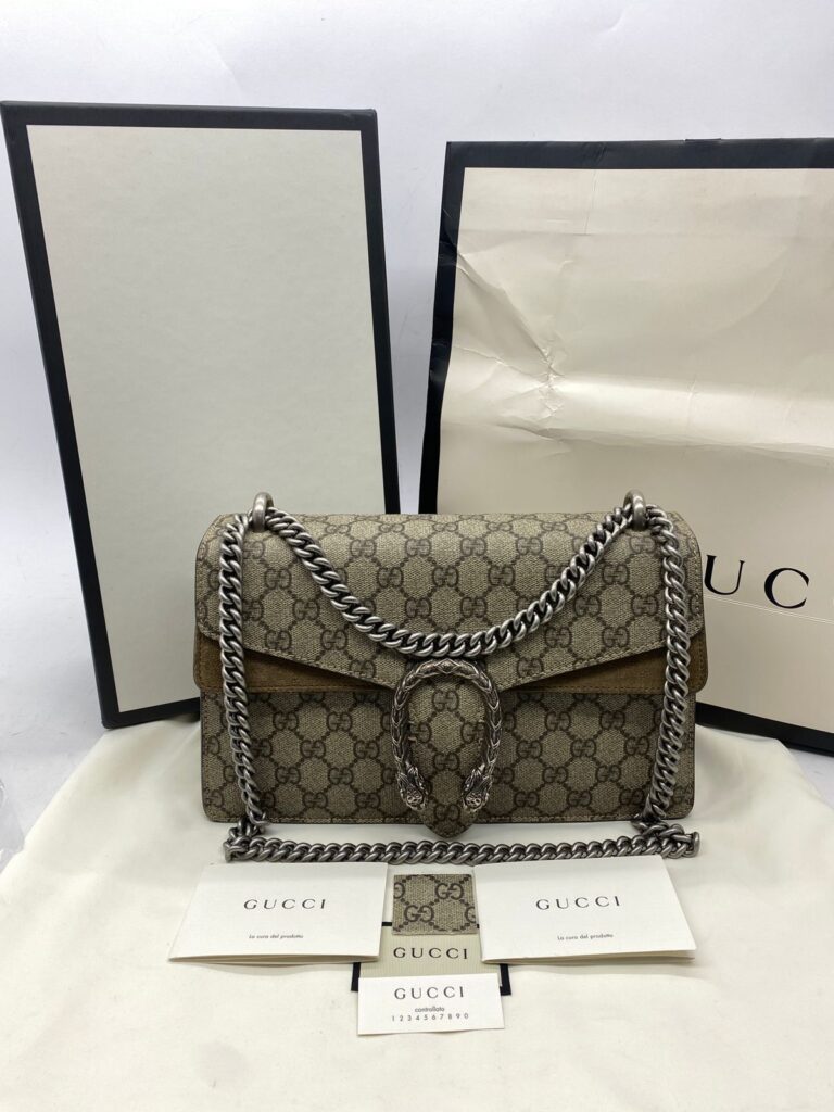 Dionysus Small GG Canvas Supreme SHW