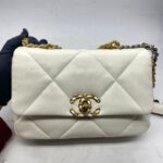 C19 Small Lambskin White GHW