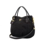 Shopping Tote Tessuto Nylon Black GHW