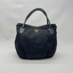 Shopping Tote Tessuto Nylon Black GHW