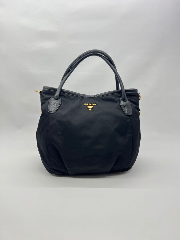 Shopping Tote Tessuto Nylon Black GHW