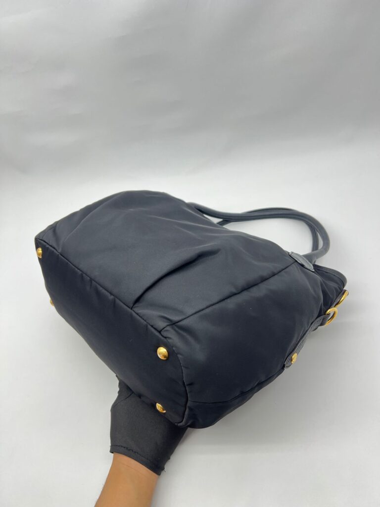 Shopping Tote Tessuto Nylon Black GHW