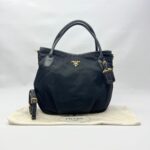 Shopping Tote Tessuto Nylon Black GHW