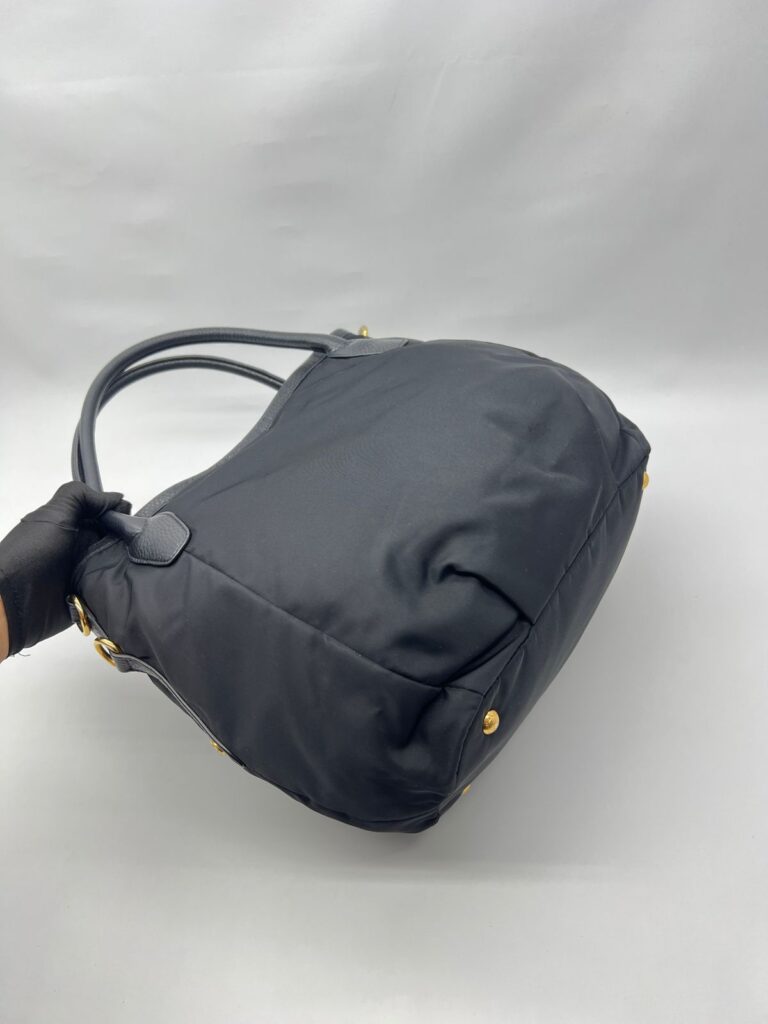 Shopping Tote Tessuto Nylon Black GHW