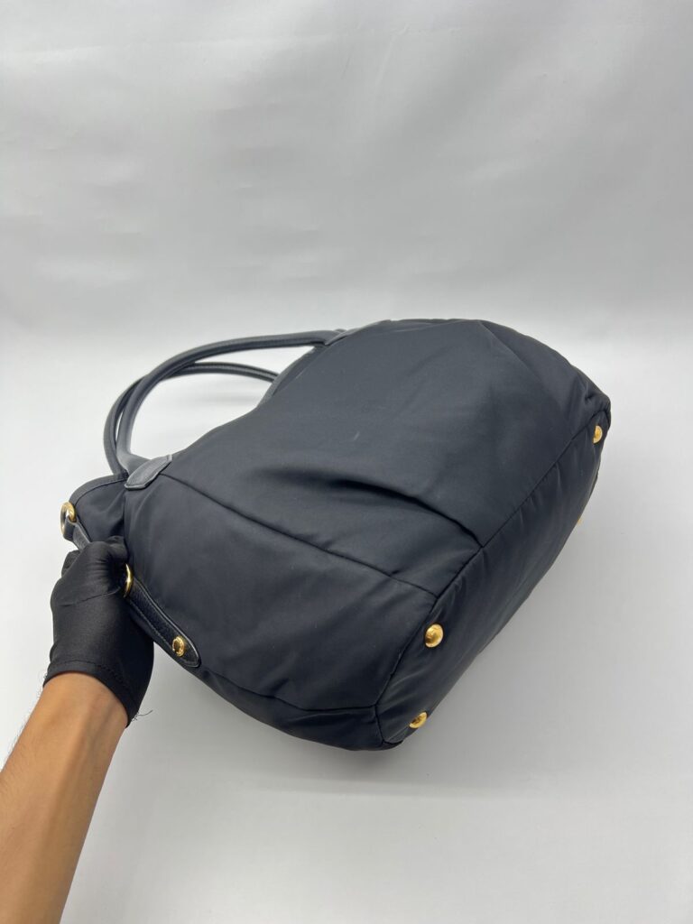 Shopping Tote Tessuto Nylon Black GHW