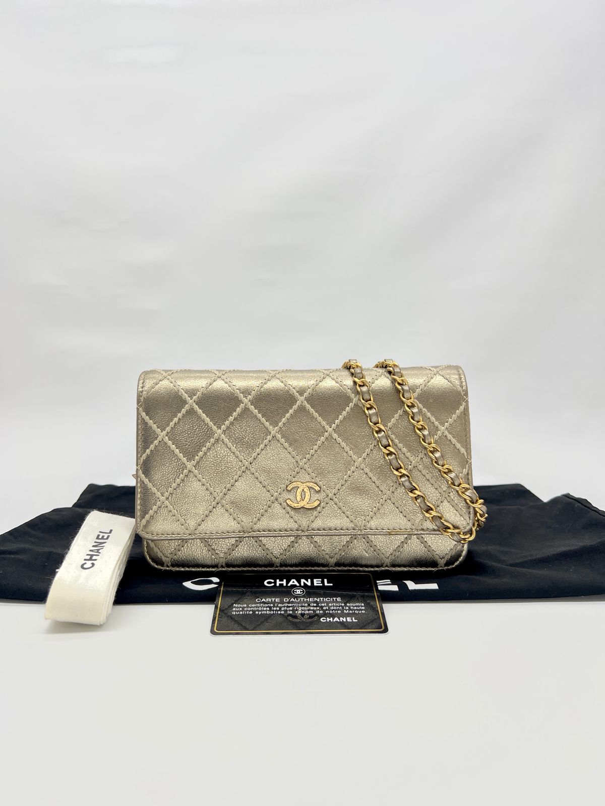Chanel WOC Stitch Gold