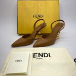 Frist Slingback Heels Caramello GHW