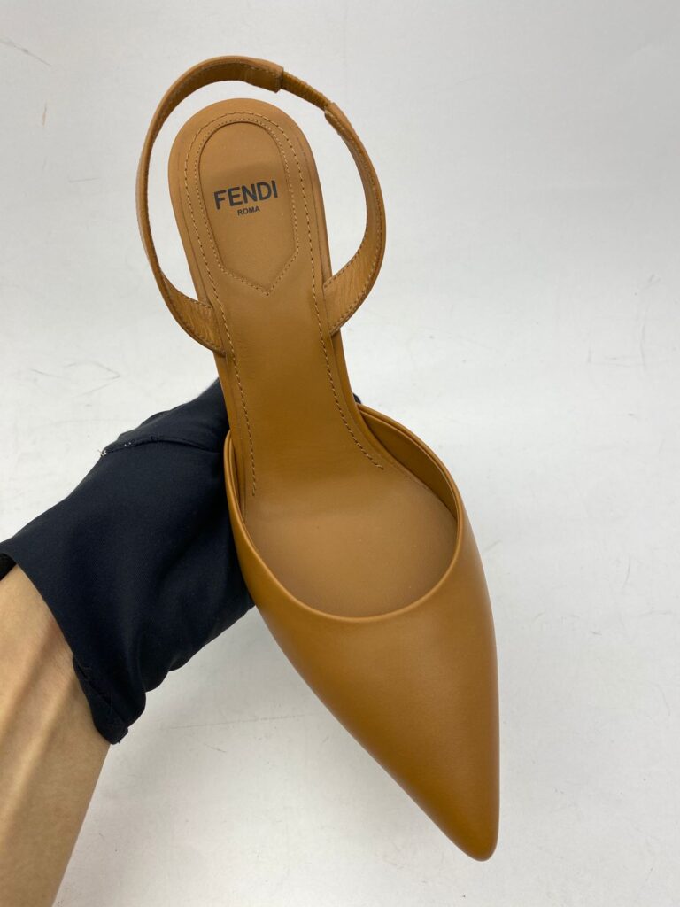 Frist Slingback Heels Caramello GHW