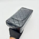 Mini Rectangle Lambskin Black GHW