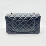 Mini Rectangle Lambskin Black GHW