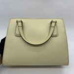 Soho Top Handle Leather White LGHSW