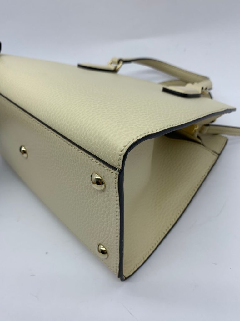 Soho Top Handle Leather White LGHSW