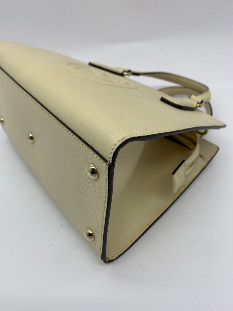 Soho Top Handle Leather White LGHSW