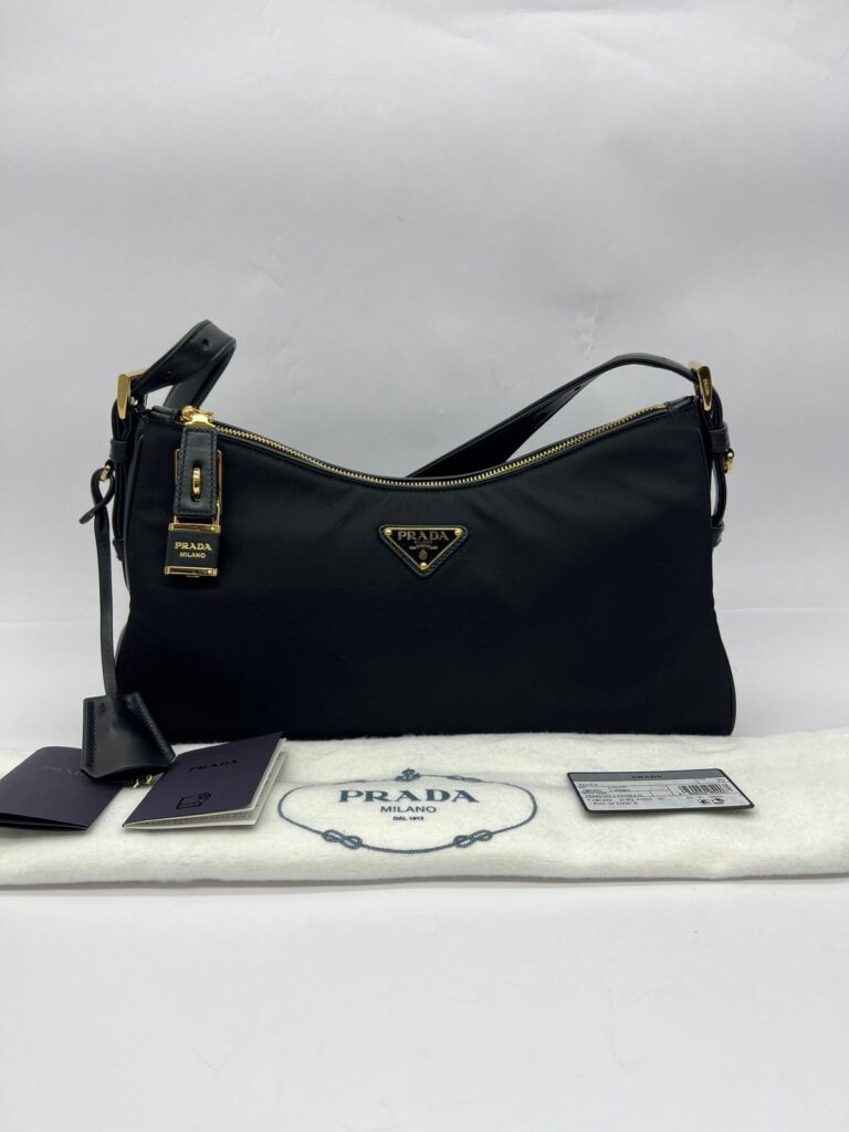 Aimee Large Tessuto Nero GHW