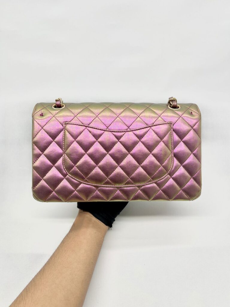 Medium Classic DFlap Lambskin Iridescent GHW