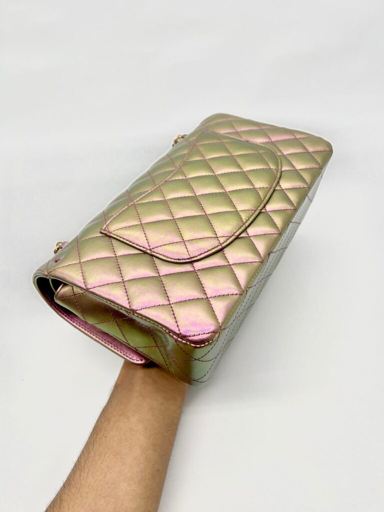 Medium Classic DFlap Lambskin Iridescent GHW