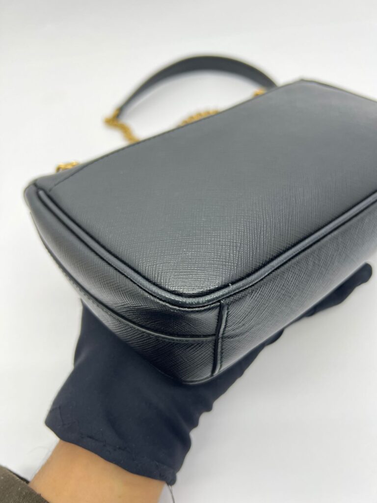 Pattina Saffiano Black GHW